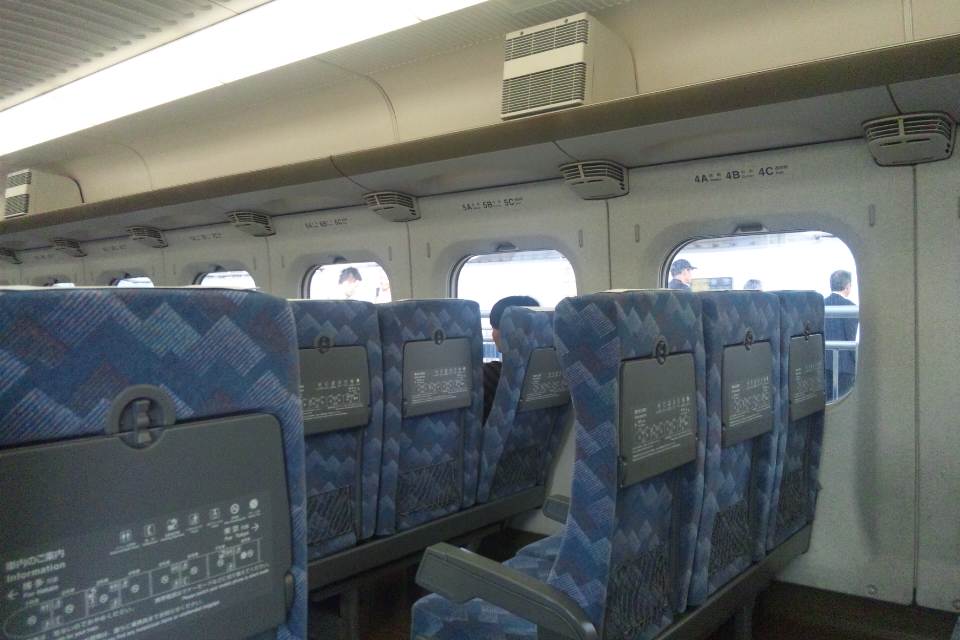 岡山発の新幹線自由席